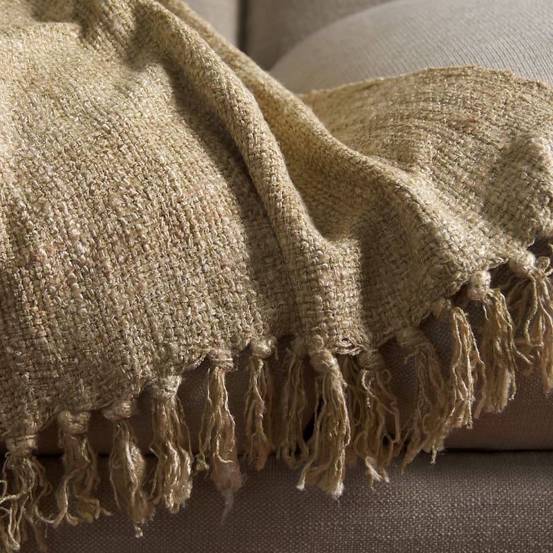 SAFAVIEH Home Gaia 51W x 67L-inch Cotton Throw Blanket