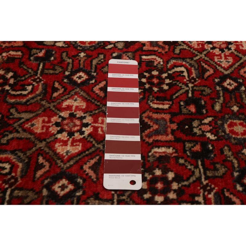 ECARPETGALLERY Hand-knotted Andelz Red Wool Rug - 3'8 x 13'2