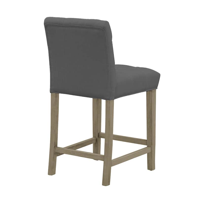 Alee Beige Fabric Counter Stool (Set of 2)