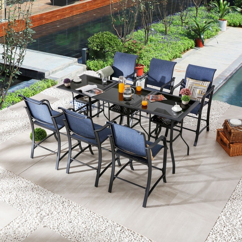 6 person bar on sale height patio set
