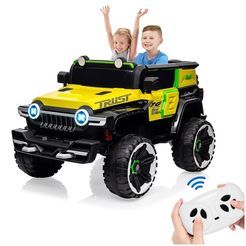 12V Kids Ride-On Truck, Battery Powered Electric Car with Remote Control