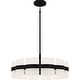preview thumbnail 1 of 7, Sweeney 6-Light Matte Black Pendant