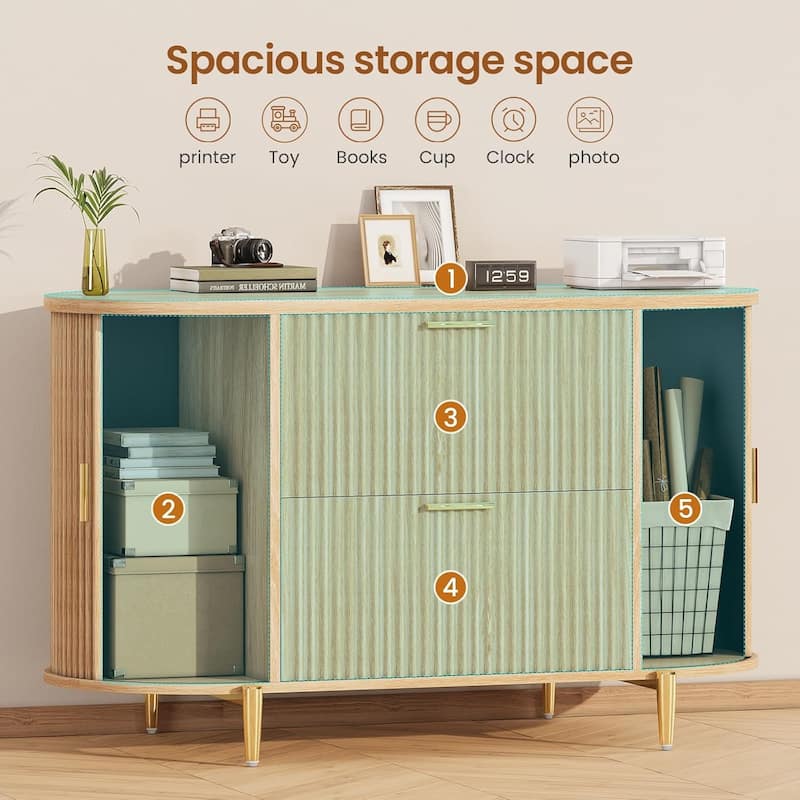 2 Drawer File Cabinet Filing Cabinet Home Office 2 Door Storage
