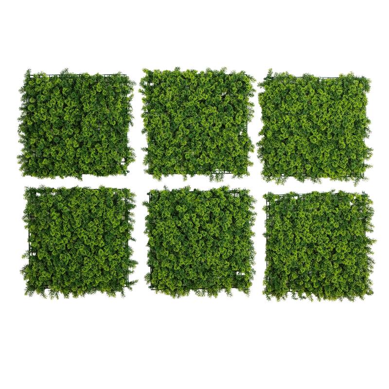 Irish Green Meadow Artificial Wall Panels - 20" - Set of 6