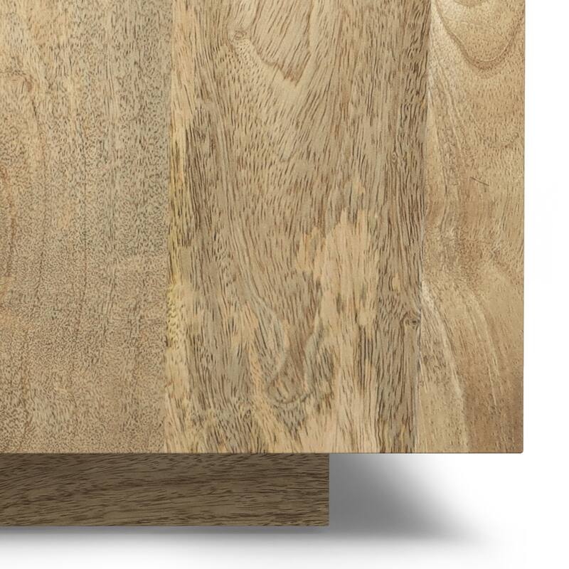 WYNDENHALL Clinton SOLID MANGO WOOD 30 inch Wide Square Modern Square Coffee Table in Natural, Fully Assembled