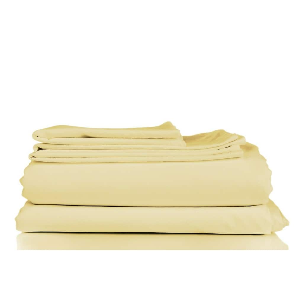 1800TC Soft Microfiber 4-piece Deep-pocket Bed Sheet Set