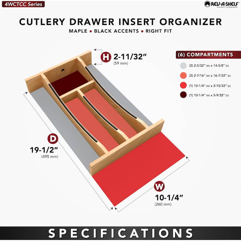 Rev-A-Shelf 4WCTCC-15-1 Craftsman 10-1/4" Wide X 19-1/2" Deep Designer