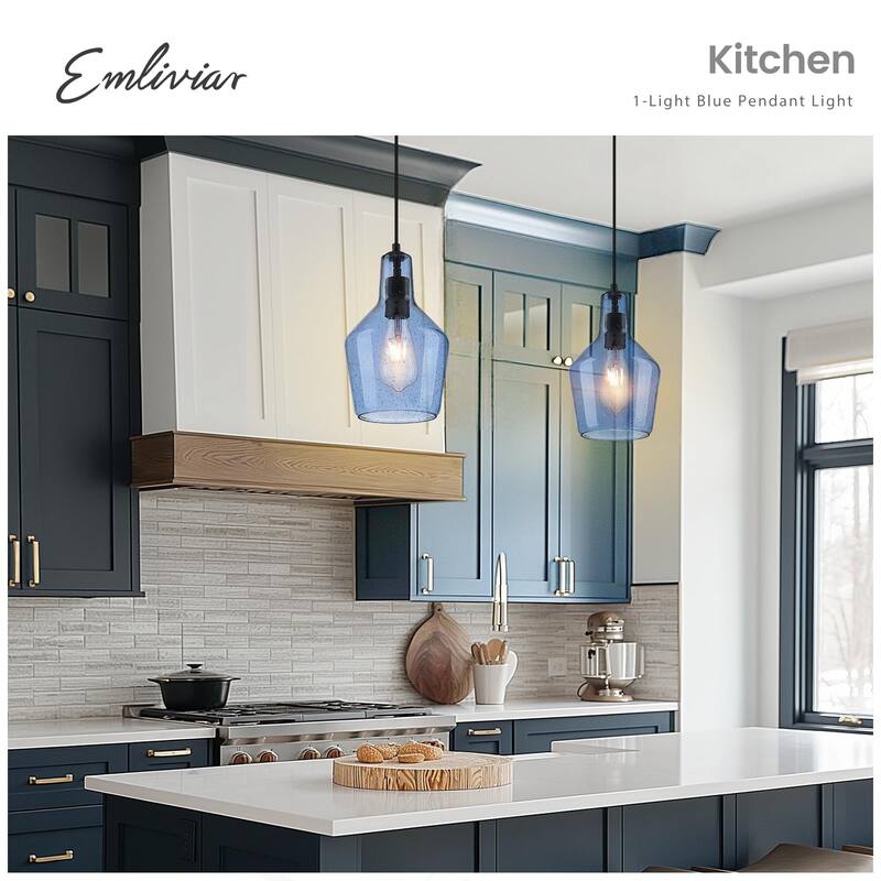 1-Light Adjustable Kitchen Pendant Light