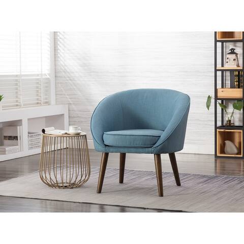 Porthos Home Hady Accent Chair, Fabric Upholstery, Rubberwood Legs