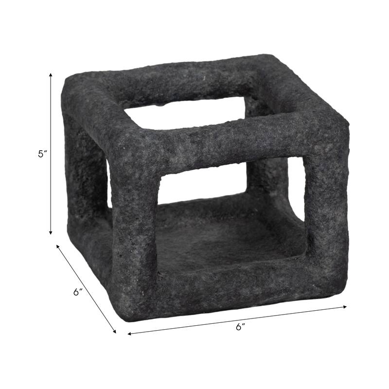 Sagebrook Home Textured Open Square Decorative Object