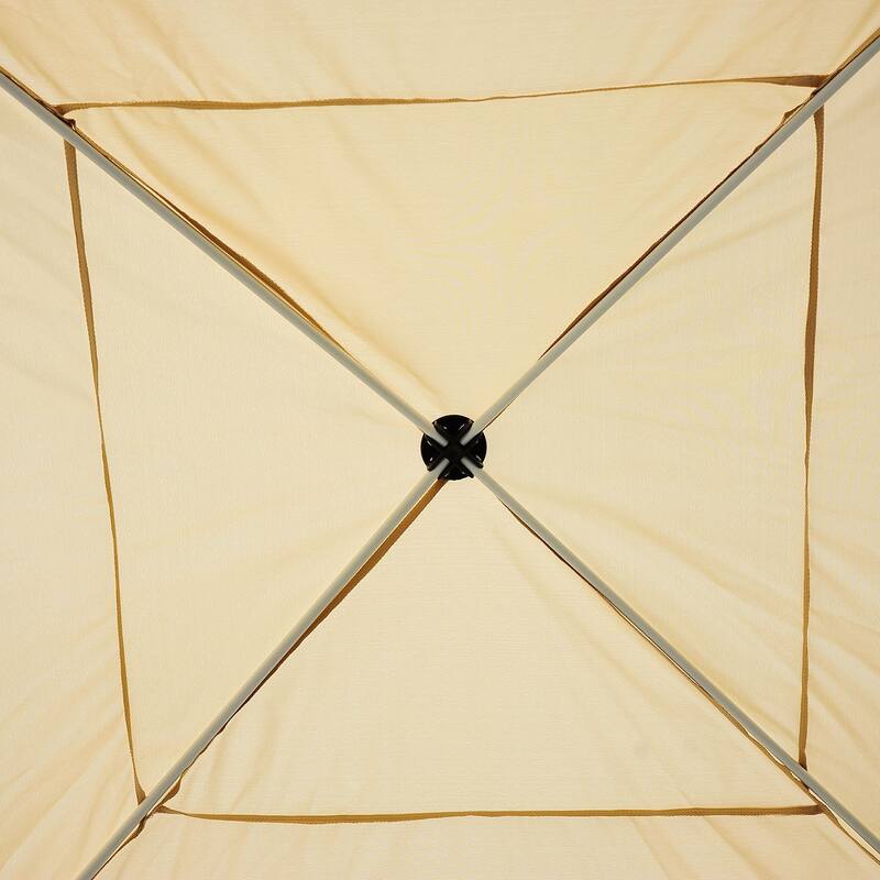 Outsunny 10-foot Easy Pop-up Canopy Tent with Mesh Side Walls