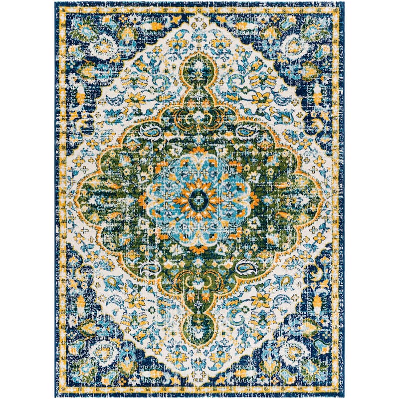 Livabliss Kimaree Bright Boho Medallion Area Rug