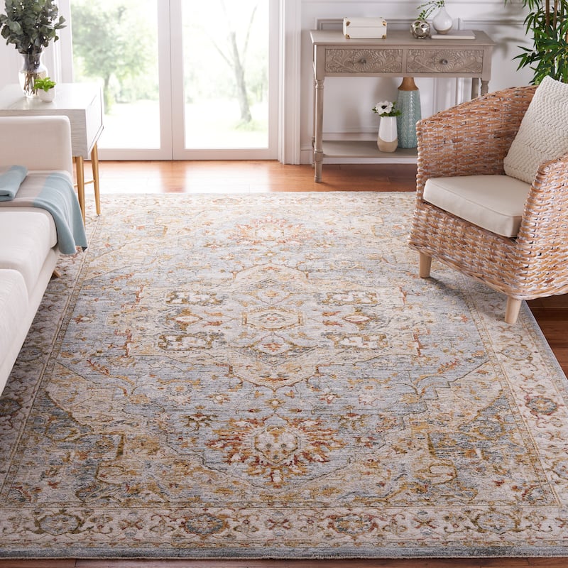 SAFAVIEH Hamilton Gundeline Oriental Rug - 9' x 12' - Blue/Grey