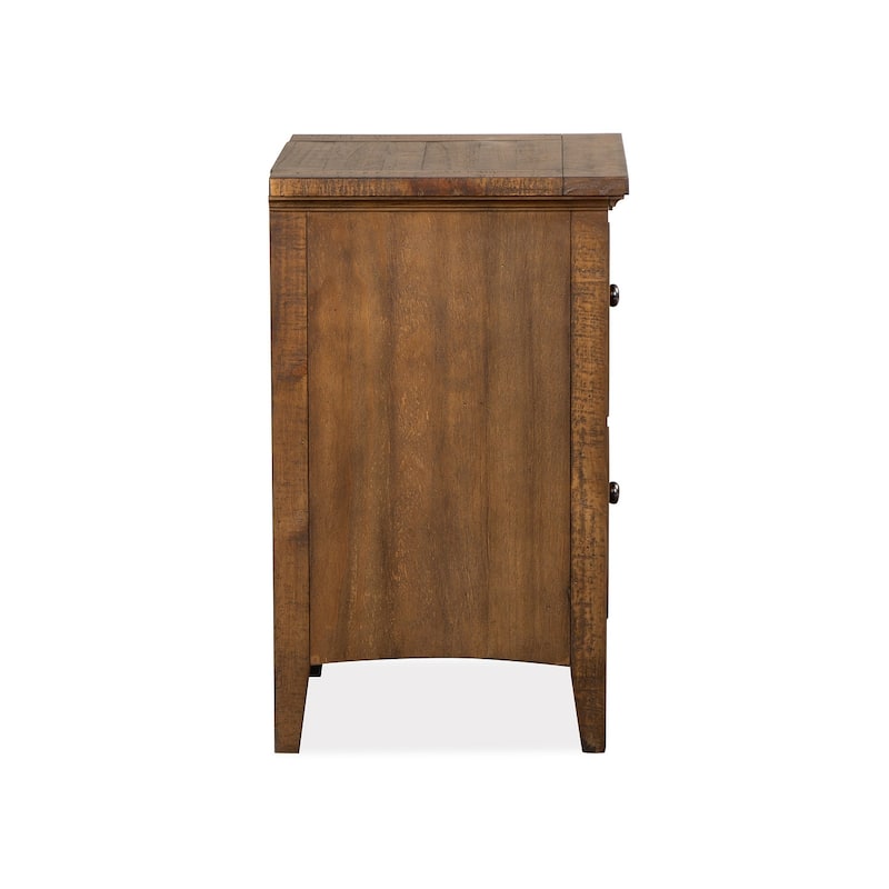 Magnussen Home Bay Creek Toasted Nutmeg Small Drawer Nightstand