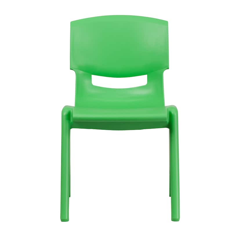2 Pack Plastic Stackable School Chair with 15.5"H Seat