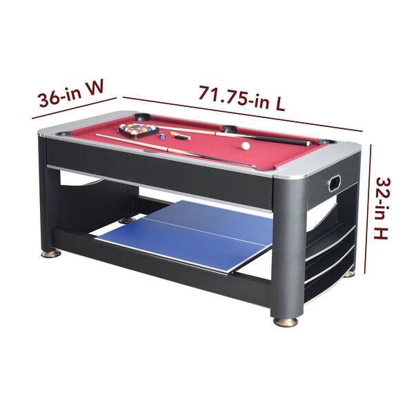 Hathaway Triple Threat 6-ft 3-in-1 Multi Game Table