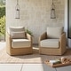 preview thumbnail 4 of 28, Spruce & Spring Patio Fruniture Outdoor Swivel Chair and Side Table