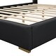 preview thumbnail 38 of 49, Full Size PU Upholstered Platform Bed with Modern Wooden Slat Support