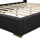 preview thumbnail 11 of 26, Queen Platform Bed with PU Leather Upholstery and Soft Headboard