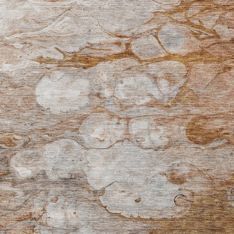 HomeRoots Abstract Transitional Rectangle Outdoor Rug