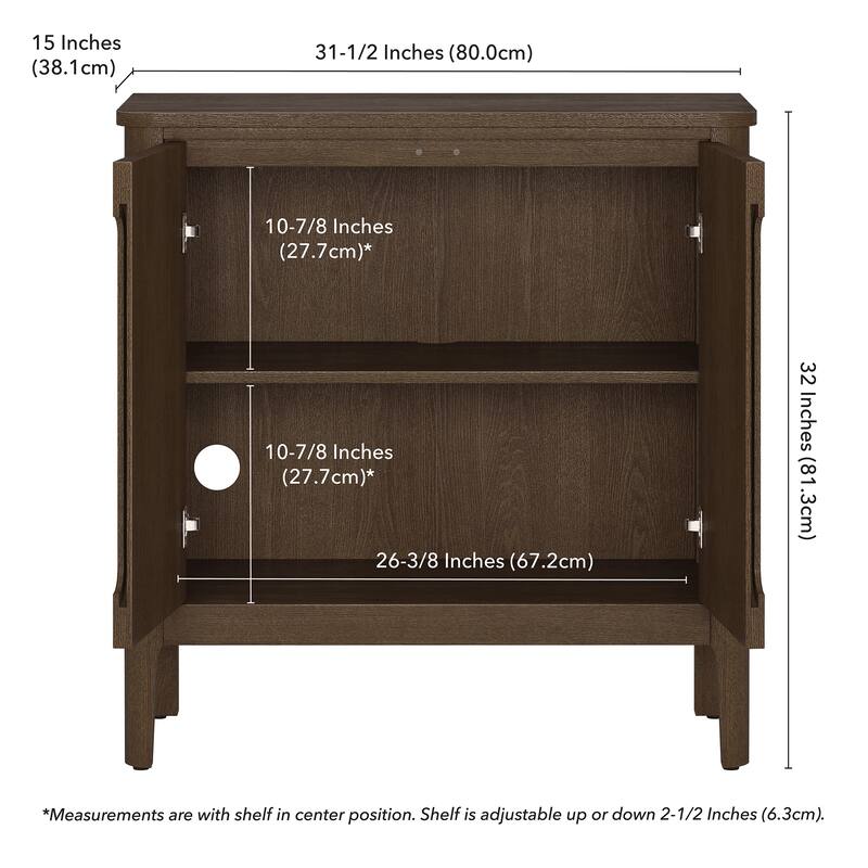 Manchester 32" Rectangular Solid Wood Accent Cabinet - 32" Wide