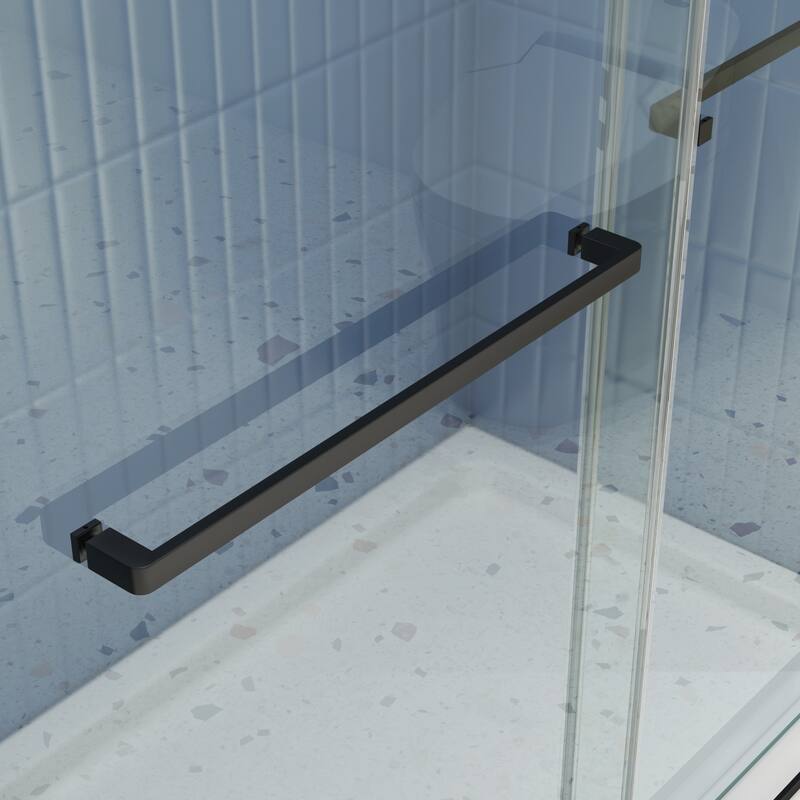 48"W x 74"H Double Sliding Glass Shower Door