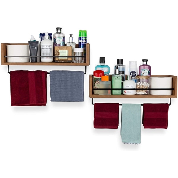 Wall mounted sales shelf with rail