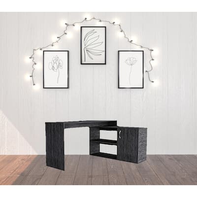 HomeRoots 60" White L Shape Computer Desk