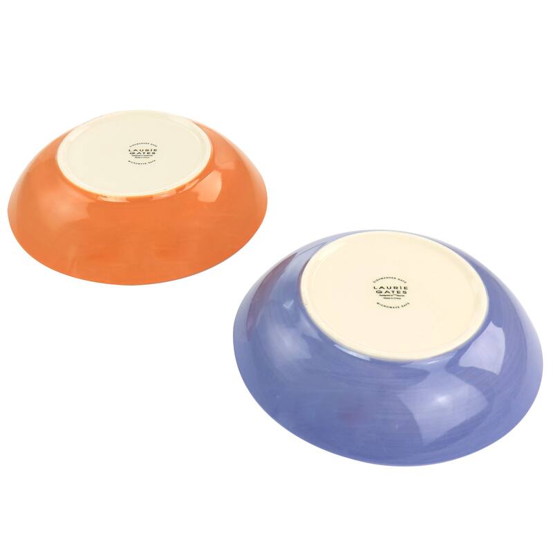 Laurie Gates California Designs Tierra 2Pc Stoneware Dinner Bowl Set