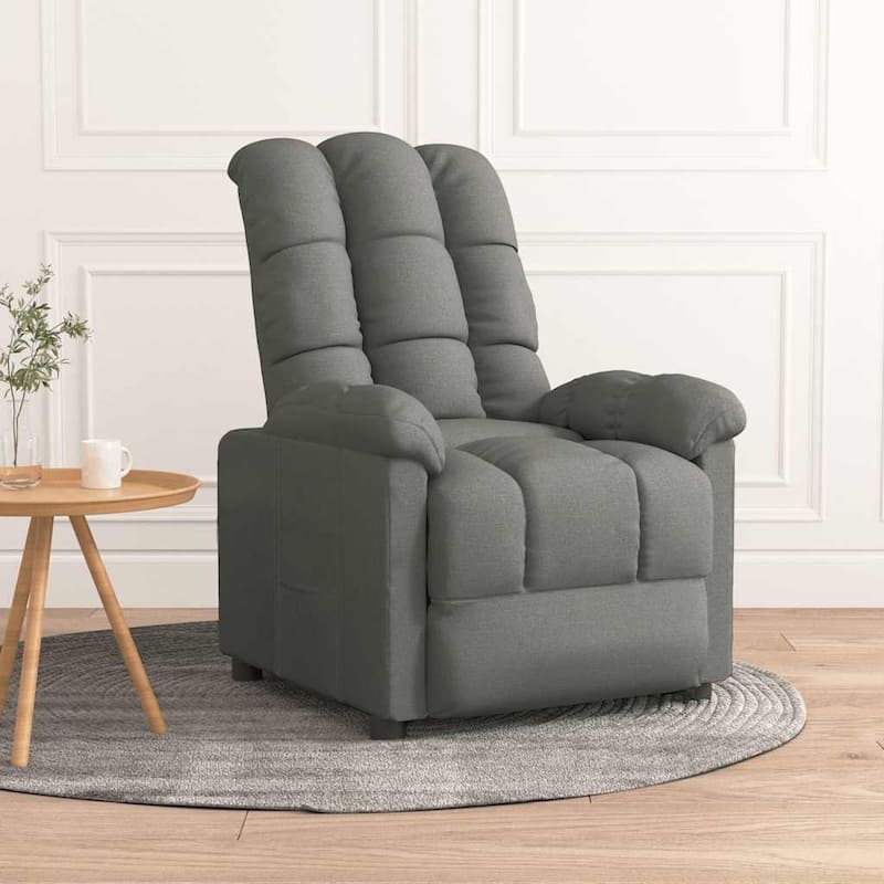 vidaXL Recliner Dark Gray Fabric - 29.1" x 38.9" x 40.1"