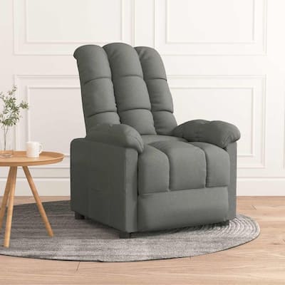 vidaXL Recliner Dark Gray Fabric - 29.1" x 38.9" x 40.1"