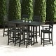 preview thumbnail 11 of 44, POLYWOOD Lakeside Plastic 7-Piece Bar Set Black