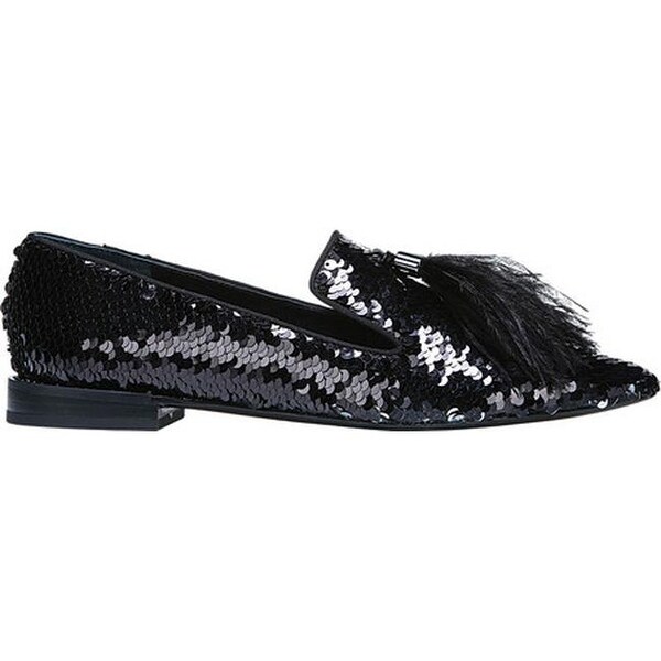 womens sequin moccasin slippers