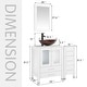 preview thumbnail 6 of 106, 36" Bathroom Vanity with Sink Set Side Cabinet