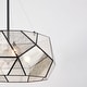 preview thumbnail 10 of 11, Euclid Mercury Glass/ Brass Mid-Century Modern Pendant Light