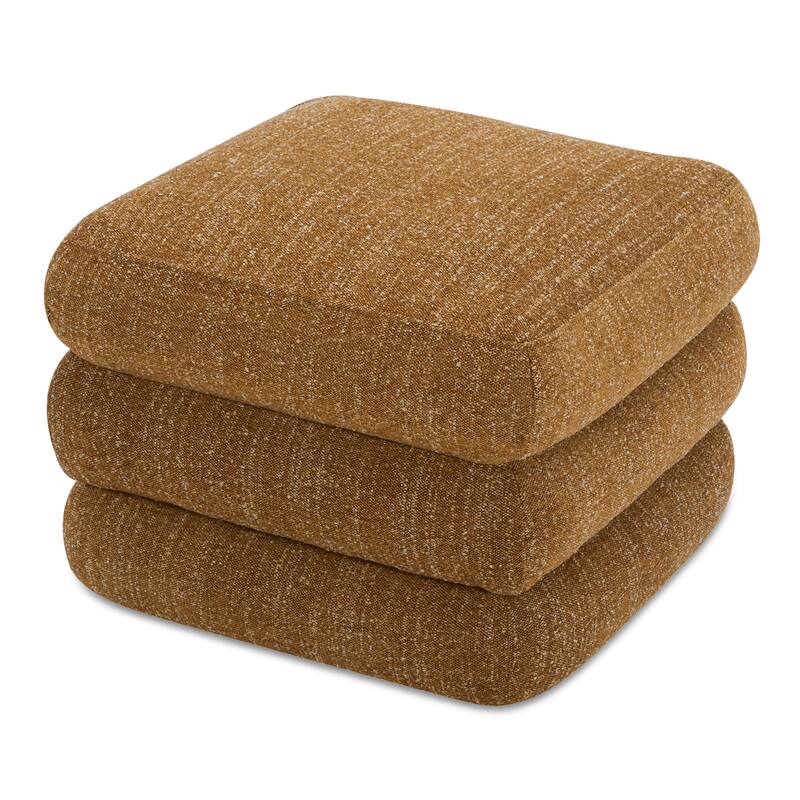 NADAAL STUDIOS Lucien Bench, Kiln-Dried Solid Wood Frame with Amber Glow Upholstery