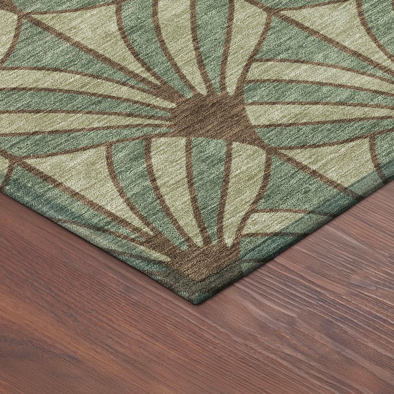 Machine Washable Indoor/ Outdoor Casual Kim Chantille Rug