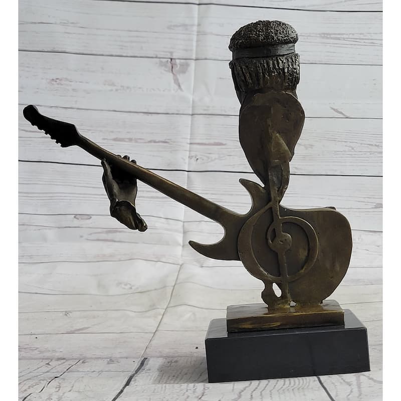 Jimi Hendrix Bronze Bust Sculpture Statue Collectible Art 10 Inches X 10 Inches