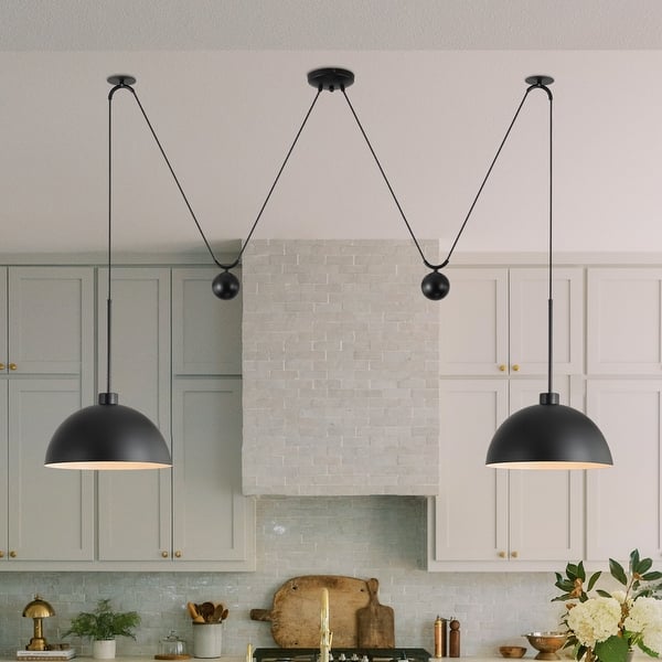 Farmhouse Ceiling Light Fixture Rustic Industrial Iron Cage Hanging Pendant Lamp