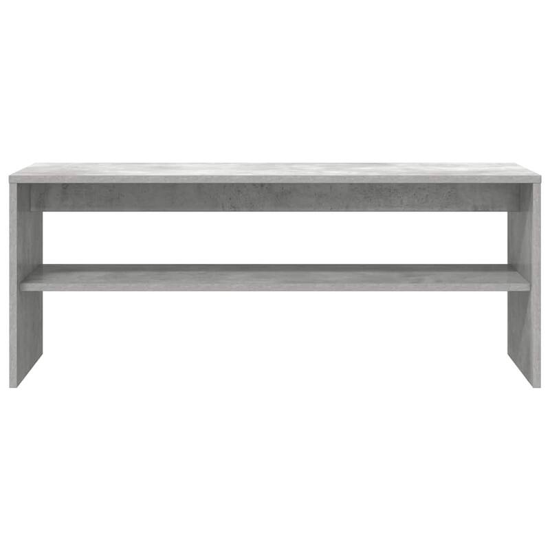 vidaXL TV Cabinet Concrete grey Engineered wood Standard TV Cabinet - 15.7 x 39.4 x 15.7 in
