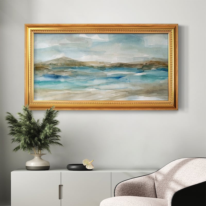 Peaceful Beach II Premium Framed Canvas- Ready to Hang