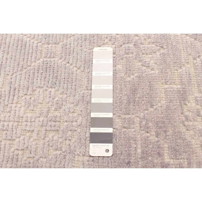 ECARPETGALLERY Hand-knotted Tangier Grey Wool Rug - 2'11 x 4'11
