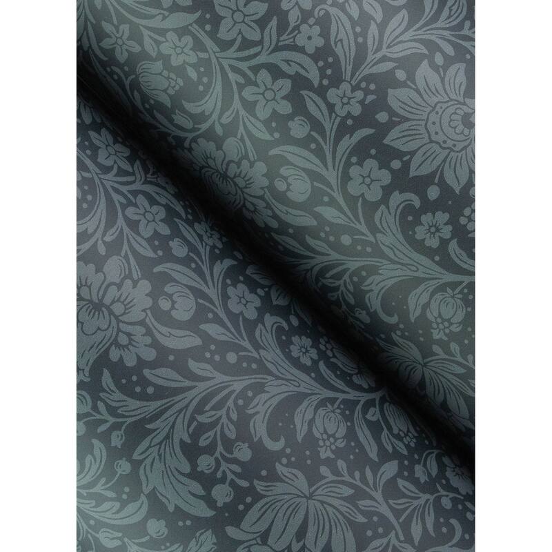 Chris Loves Julia x A-Street Prints Hague Dark Blue Floral Trail Wallpaper