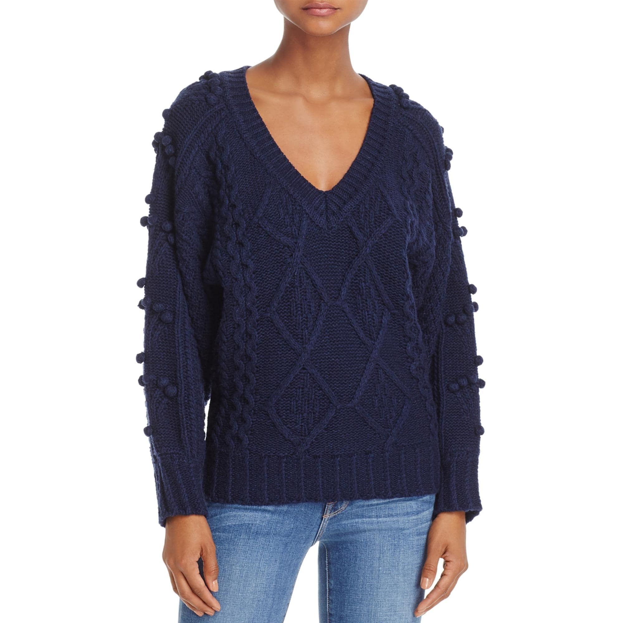 womens pom pom cardigan