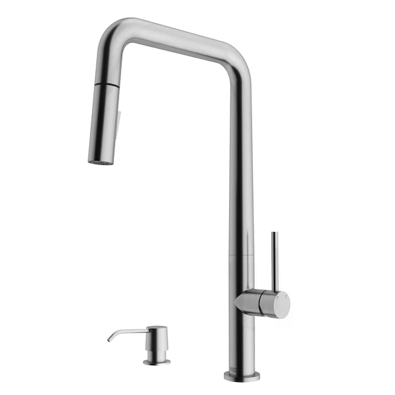 VIGO Parsons 18" H Single Handle Pull-Down Sprayer Kitchen Faucet