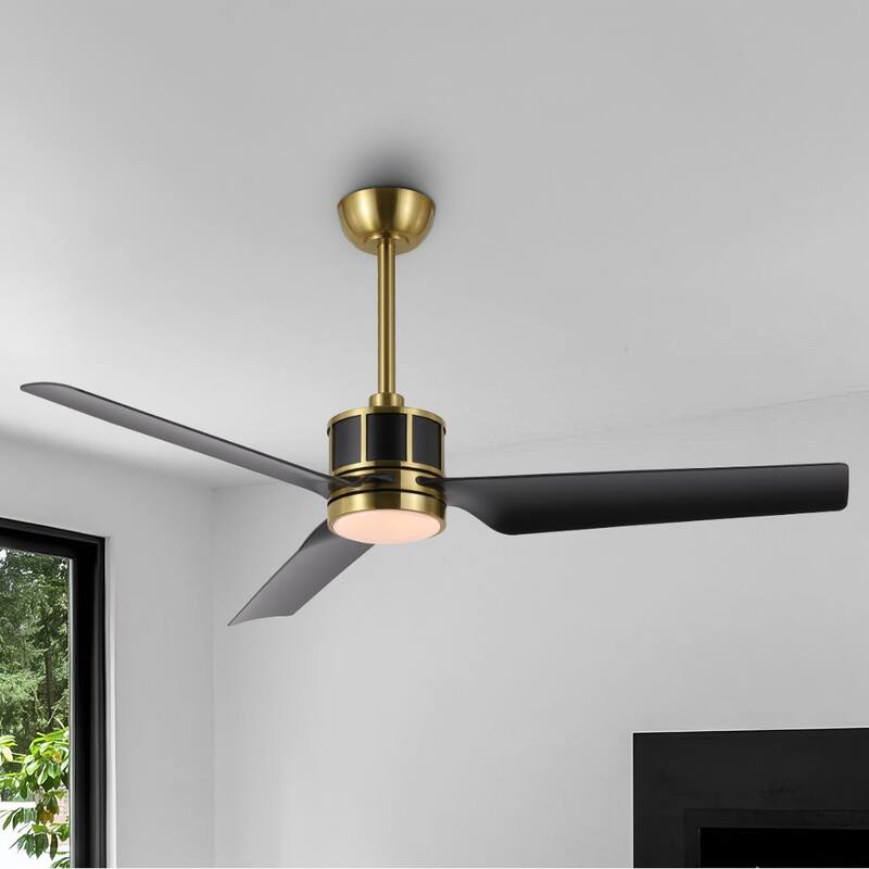 MLiAN 52 inch 3 ABS Blades LED Ceiling Fan with Remote