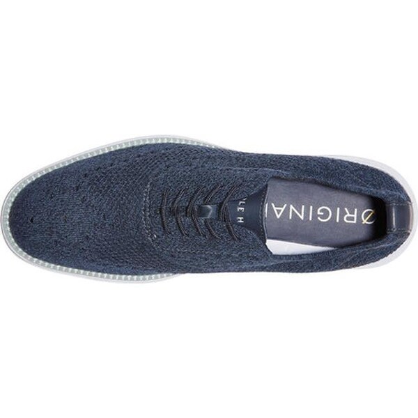 cole haan grandmøtion navy stitchlite lace ups