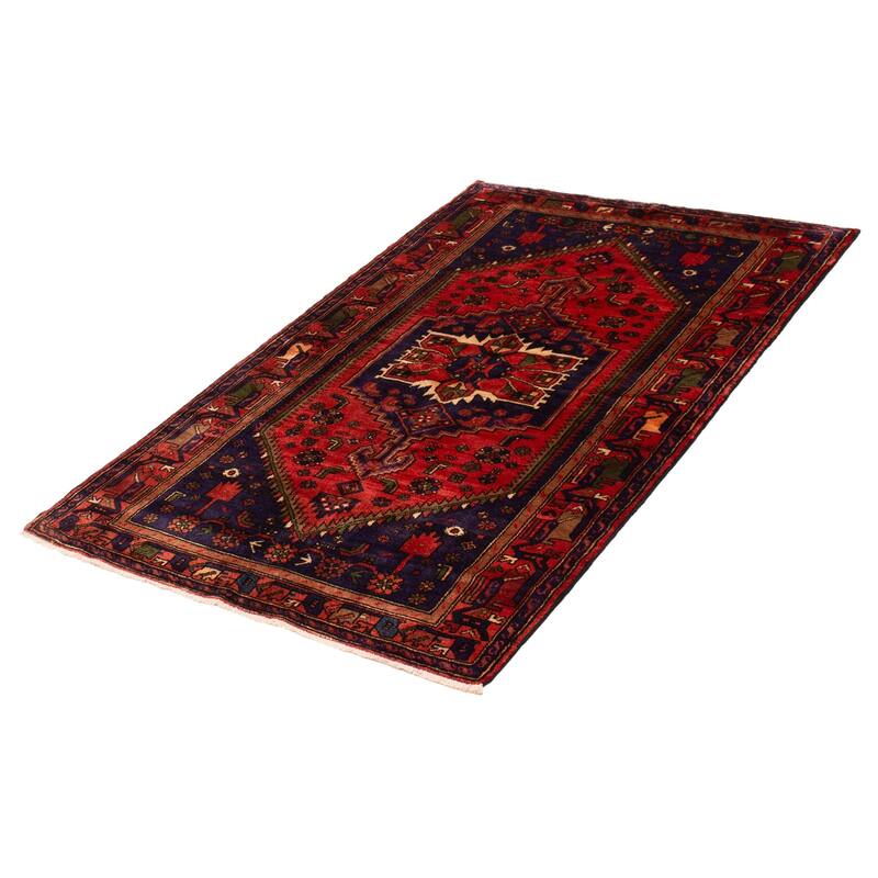 ECARPETGALLERY Hand-knotted Anadol Red Wool Rug - 4'8 x 7'7