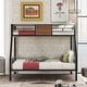 preview thumbnail 1 of 11, Stylish Design Bunk Bed with Stable Steel Frame, Maximized Space, Safety Guaranteed, Brown