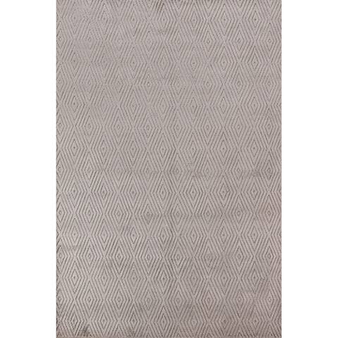 Silk Trellis Contemporary Gabbeh Area Rug Hand-knotted Office Carpet - 5'4" x 7'8"